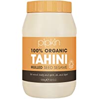 Pipkin 100% Pasta de Tahini Orgánica 908g - Semillas de Sésamo Etíopes Tostadas y Prensadas - Todo Natural- Kosher…